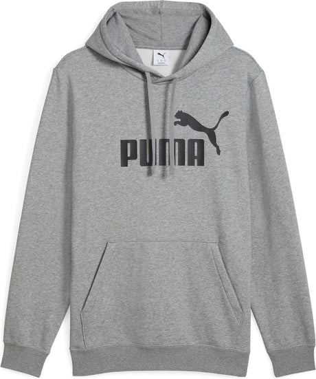 Puma ess nr. 1 logo Bluza z kapturem fl Męski sweter sportowy - średnioszary melanż