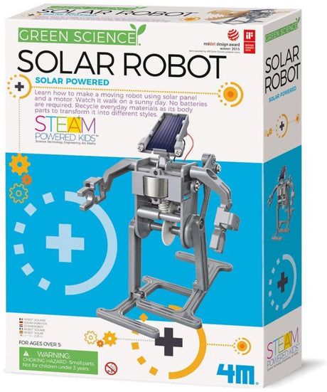 Nauka i gry 4m - robot zasilany energią słoneczną - zestaw konstrukcyjny - kidzlabs - zielona nauka - 5+