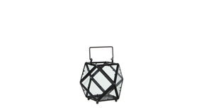 Lois lantaarn zwart - l21xb21xh16cm