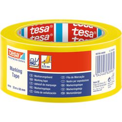 Taśma do znakowania podłóg Tesa 60760 żółta, 50 mm x 33 m, PVC