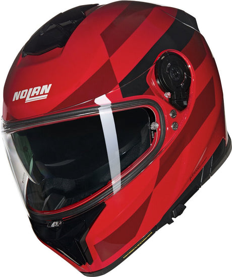 Kask integralny Nolan n80-8 alfiere 346 czerwony czarny błyszczący - rozmiar m - kask