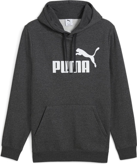 Puma ess nr. 1 bluza z kapturem z logo fl sweter unisex - ciemnoszary melanż