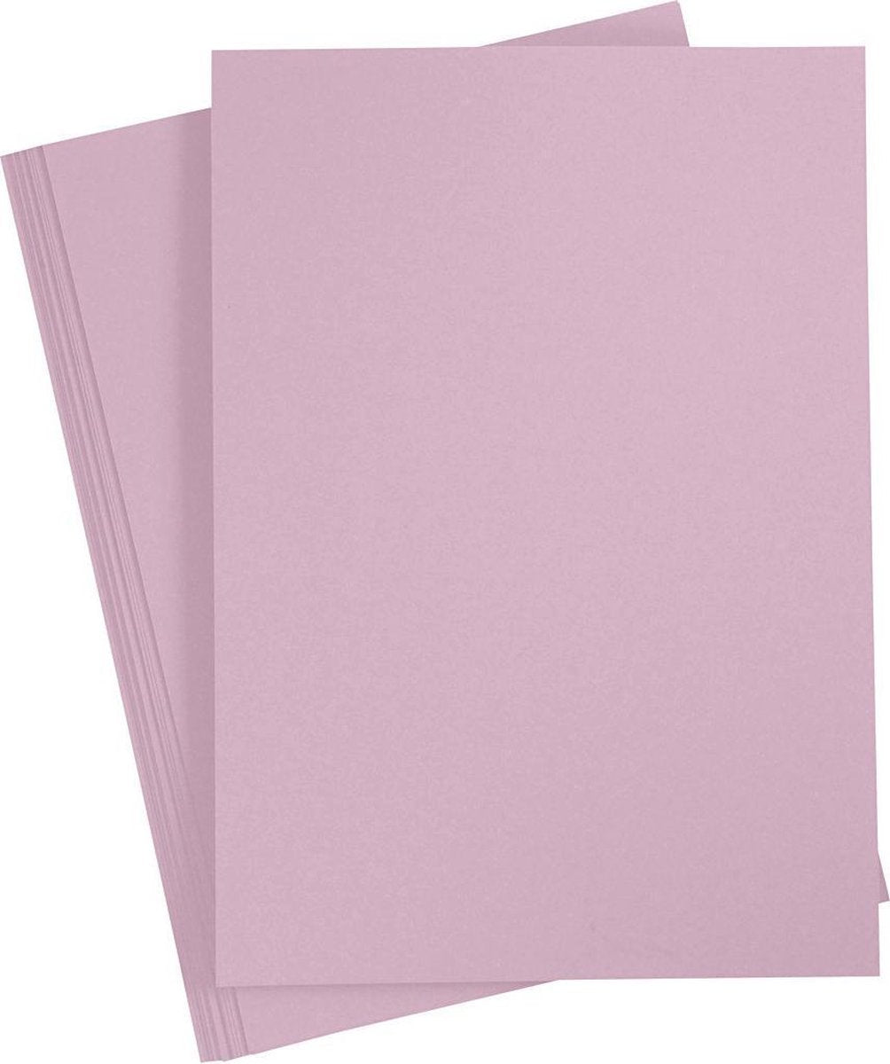 Creativ Cardboard Light Purple A4 220G, 10st.
