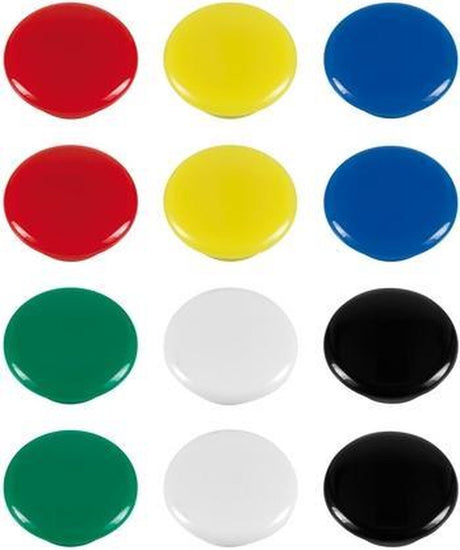 Magnesy Westcott - rozmiar 20x8mm - różne kolory - 12 sztuk - ac-e10834
