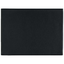 Podkładka na biurko helit z płaskiego matowego czarnego PCV 40 x 53 cm