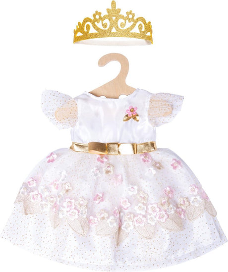 Heless Doll Dress Dress Princess with Crown, 28-35 cm