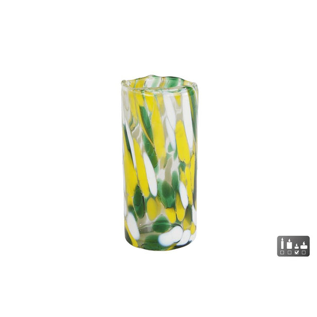 Kropki tealight l szkło 5,5x5,5x12cm