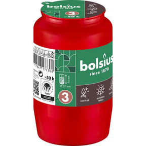 Lampa nagrobna Bolsius compo nr 3 czerwona