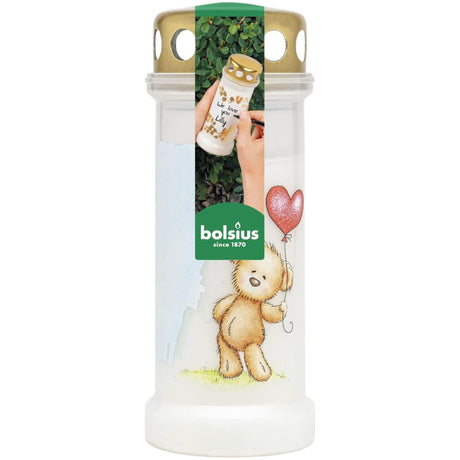Znicz nagrobny Bolsius nr. 6 misia białego