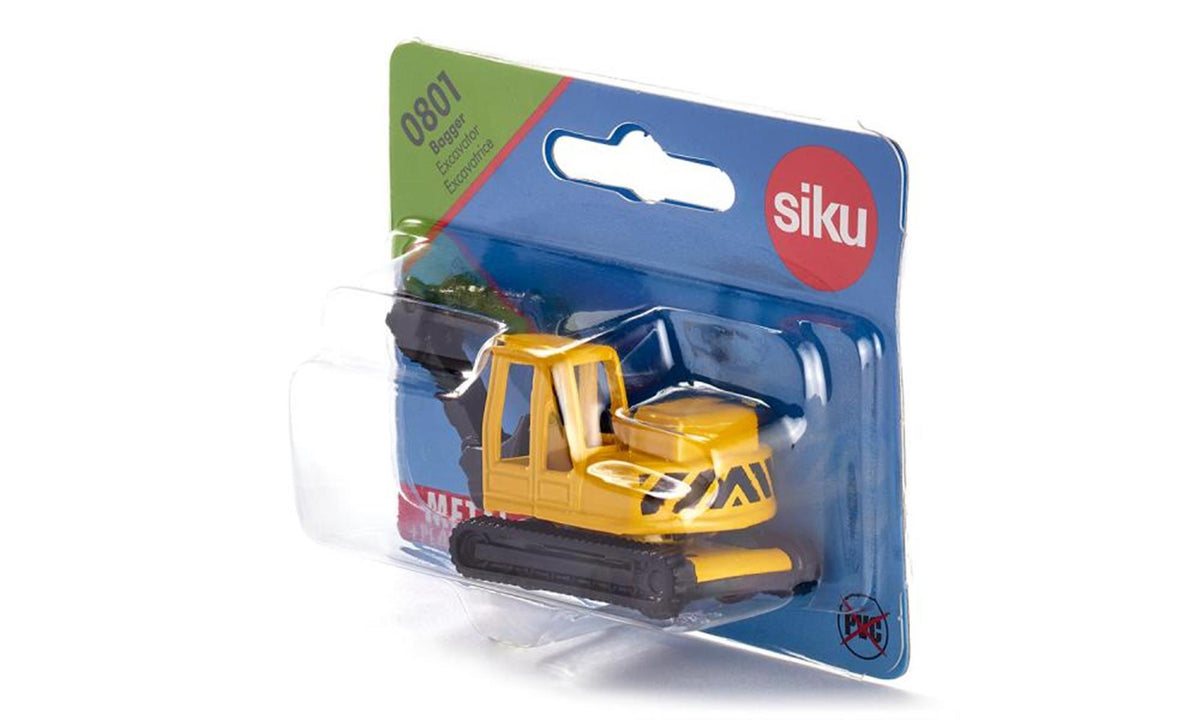 Koparka Siku 0801 68x32x47mm żółto-czarna