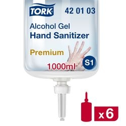 Dezynfekujący żel do rąk Tork S1 Premium 1l przezroczysty