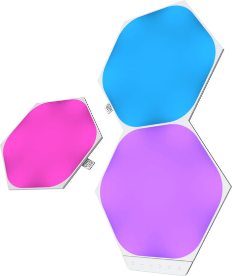 Dodatek Nanoleaf kształtuje sześciokąty - 3 panele - inteligentne oświetlenie - siri, google, alexa