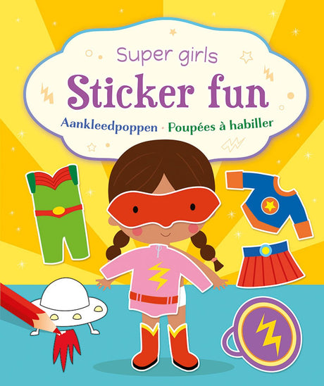 Zabawna naklejka Deltas Super Girls - Ubieranki dla lalek Super Girls Naklejka Zabawa - gotowe lalki