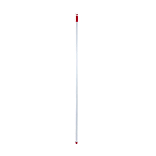 Trzonek do miotły Luva metalowy biały 140 cm z gwintem