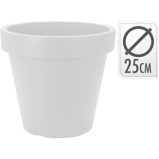 Nampook doniczka ek okrągła 25cm biała | 6 sztuk