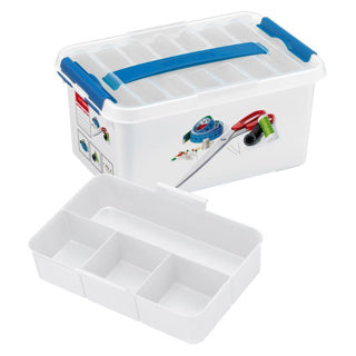 Pudełko do szycia Sunware q-line 6l z wkładem - 30x20x14,5 cm - bez zawartości