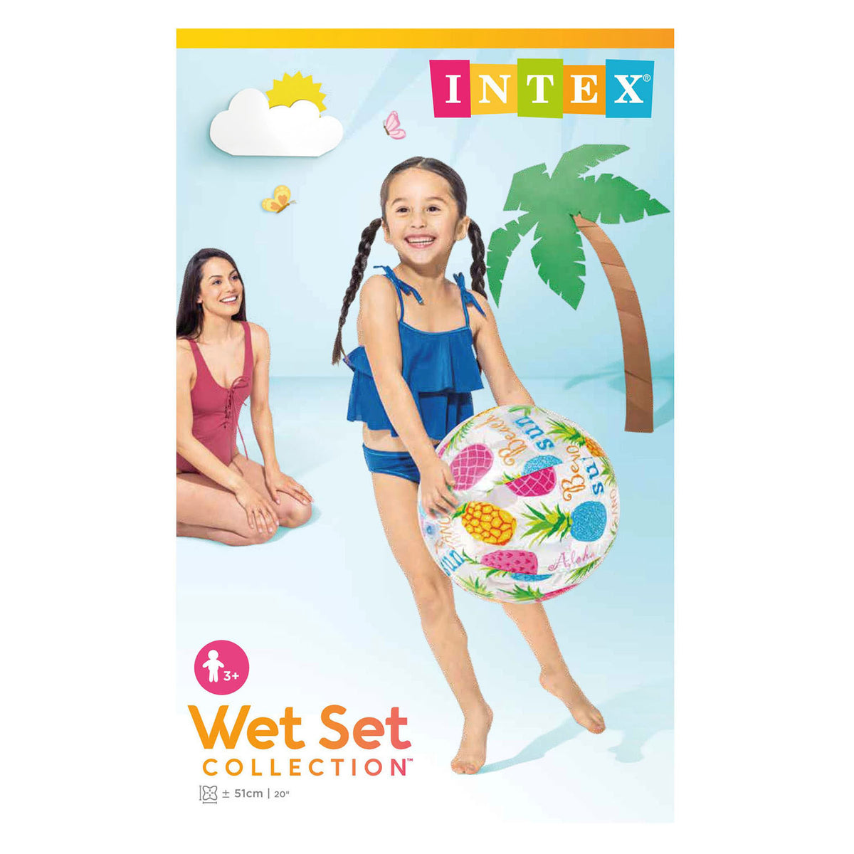 Piłka plażowa Intex Live, 51cm
