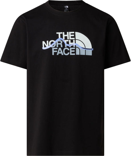 Męska koszulka outdoorowa The North Face M Mountain Line Regular z krótkim rękawem – tnf czarna