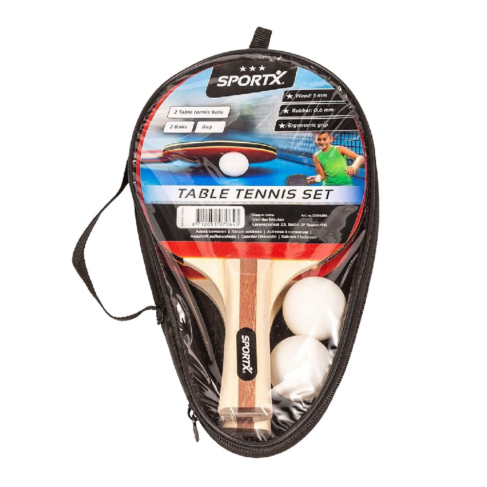 Sportx tenis stołowy z piłkami w torbie