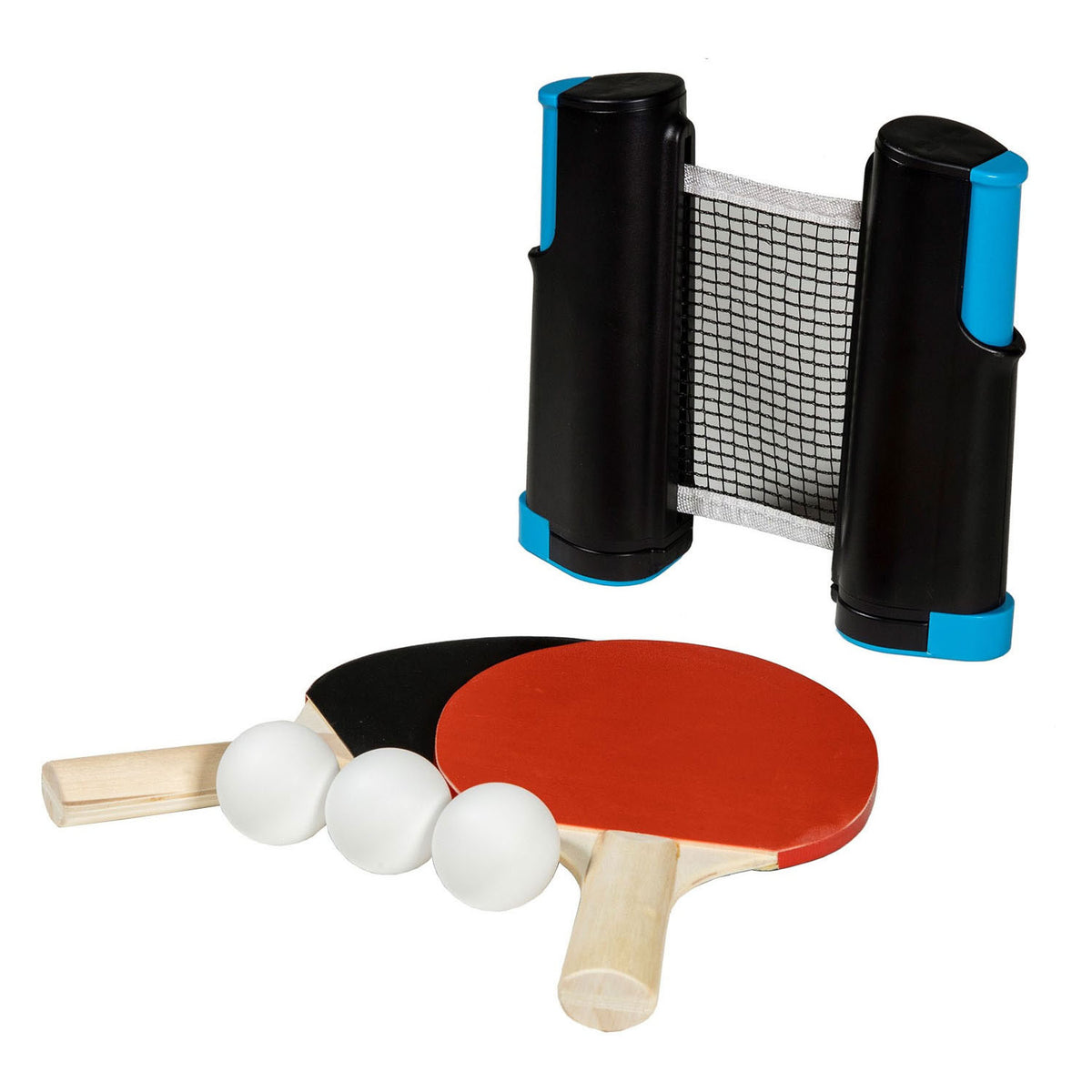 Sportx Rollable Table Tennis Network z 2 nietoperzami