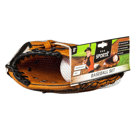 Sportx baseball rękawica z piłką