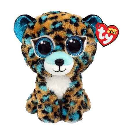Kobaltowa lampart Ty beanie boo, 15cm