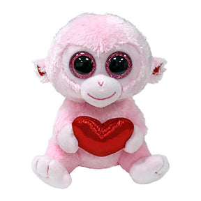 Ty beanie boo serce gigi małpa, 15cm