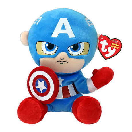 Ty beanie kids Marvel Captain America miękka, 15cm