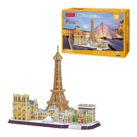 Cubic fun 3d puzzle city line Paris