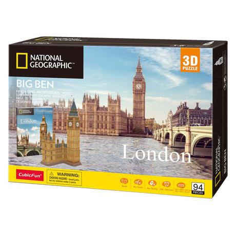 Zabawna sześcienna łamigłówka 3D National Geographic Big Ben