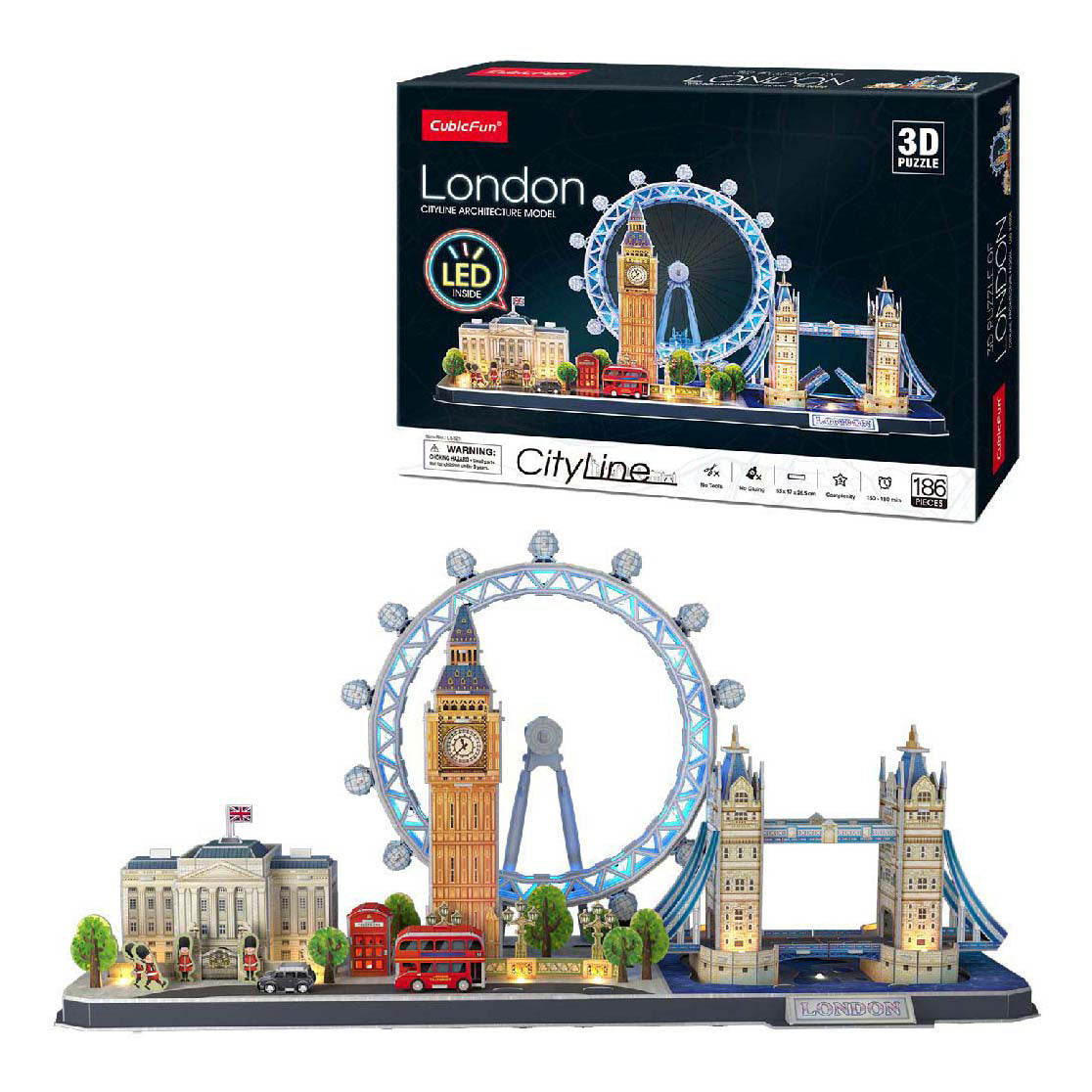 Cubic fun puzzle 3d city line london led (2010331)