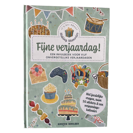 Książka do wypełnienia Happy Birthday na pięć niezapomnianych urodzin