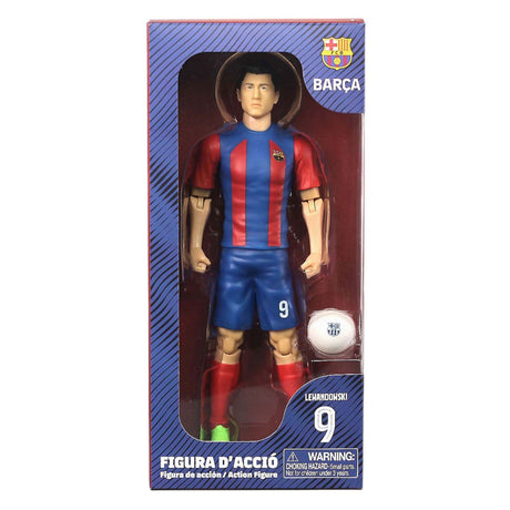 Skarpetki piłkarskie, figurka FC Barcelona Robert Lewandowski, 20cm