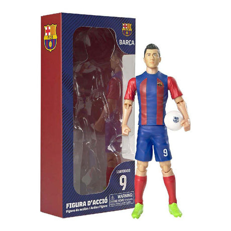 Skarpetki piłkarskie, figurka FC Barcelona Robert Lewandowski, 20cm