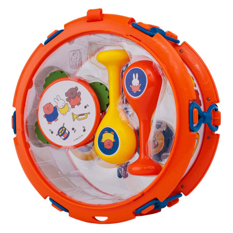 Rubo Toys Zestaw muzyczny Miffy - tamburyn - bęben - klapsy - marakasy - instrumenty zabawkowe