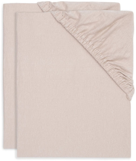 Jollein - hoeslaken jersey 60x120cm - wieg, ledikant, babybed - wild rose - 2 stuks