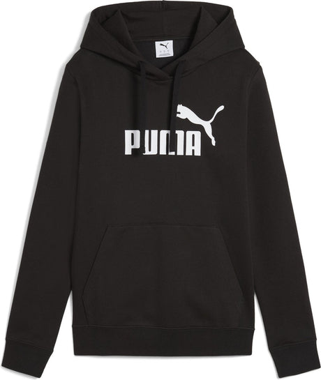 Puma ess nr. 1 bluza z kapturem z logo fl Damski sweter sportowy - czarny