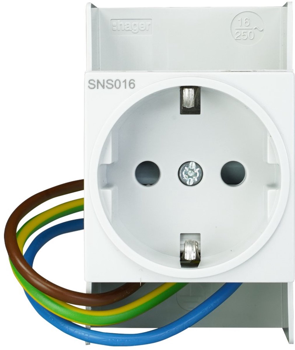 Modułowe gniazdo ścienne Hager Vision - vks09sw - e32bn