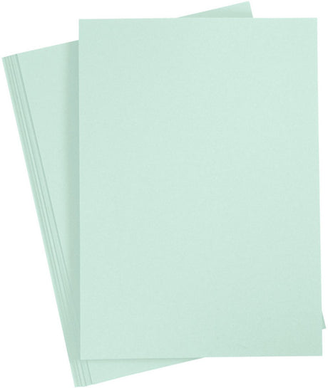 Karton Creativ firmy Creotime 21 x 29,7 cm 10 sztuk pastelowa zieleń
