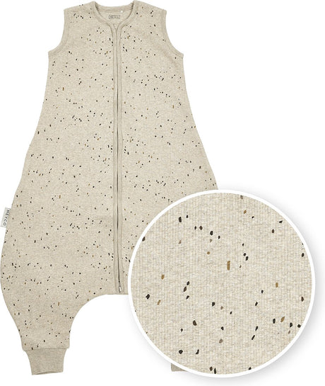Sweter dziecięcy Meyco Rib Mini Spot na lato – piaskowy melanż – 104 cm – 0,5 tog