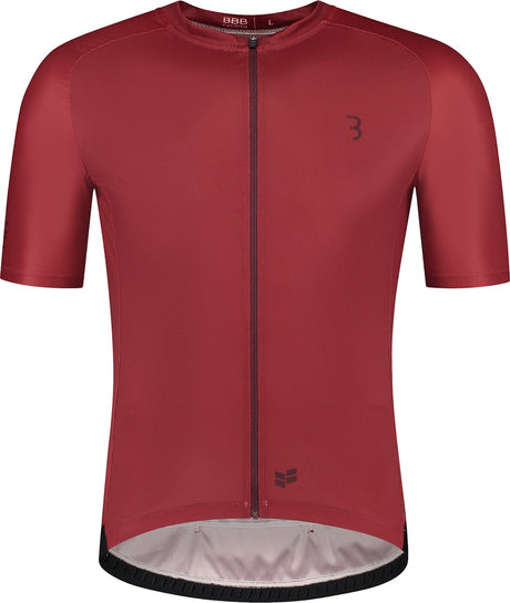 Bbb cycling Comfortfit r – męska koszulka rowerowa z krótkim rękawem, ekologiczna - 15-25°C, oddychająca koszulka MTB i rowerowa, 3 kieszenie z tyłu, czerwony
