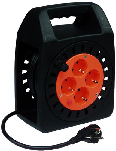 Bęben kablowy Qwattpro 15m 3x1,5 homemaster z kablem winylowym