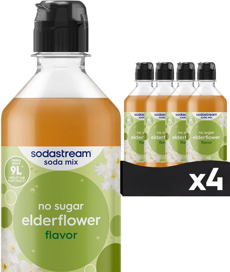 Syrop zero z kwiatem czarnego bzu Sodastream - 4 opakowania