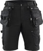 Blåkläder blaklader krótki denim stretch x1900 1992-1141 - czarny czarny - c56