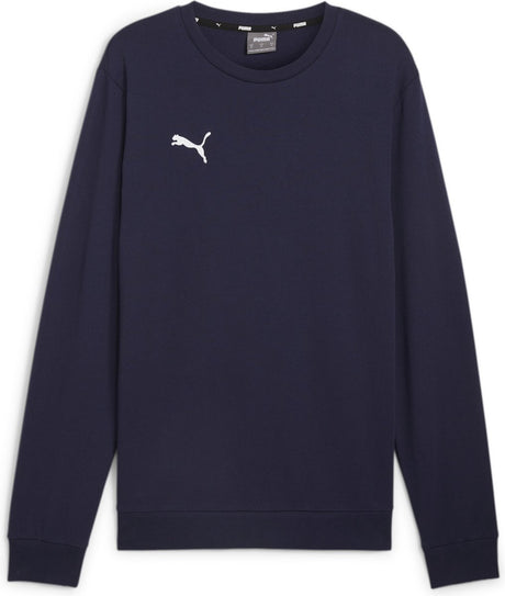 Męski sweter sportowy Puma Teamgoal Casuals z okrągłym dekoltem - granatowo-biały