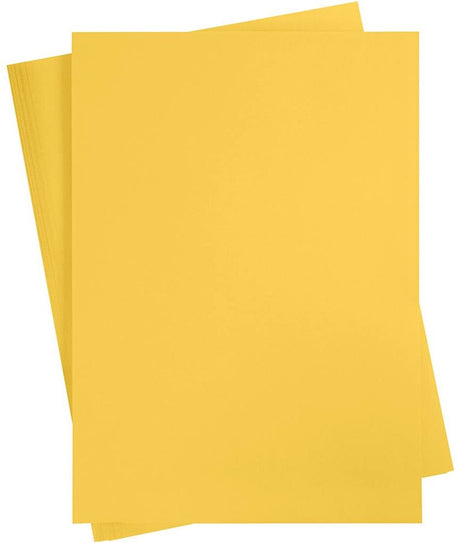 Firma Creativ żółty karton 180 gramów - żółty karton a2 - karton hobby - mocny żółty papier - a2 żółty papier 180 gramów - papier rzemieślniczy karton rzemieślniczy - 42 x 60 cm - a2 - 10 arkuszy