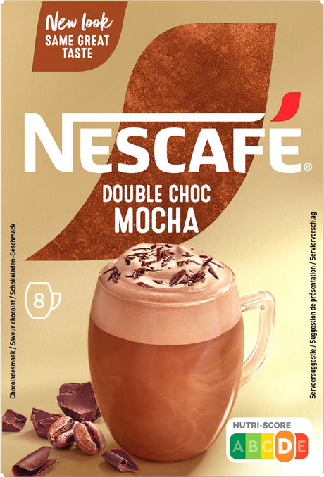 Kawa rozpuszczalna podwójna choc mocka Nescafé - 6 pudełek x 8 torebek