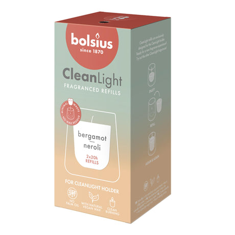 Uzupełnienie zapachowe Bolsius Clean Light Bergamotka Neroli