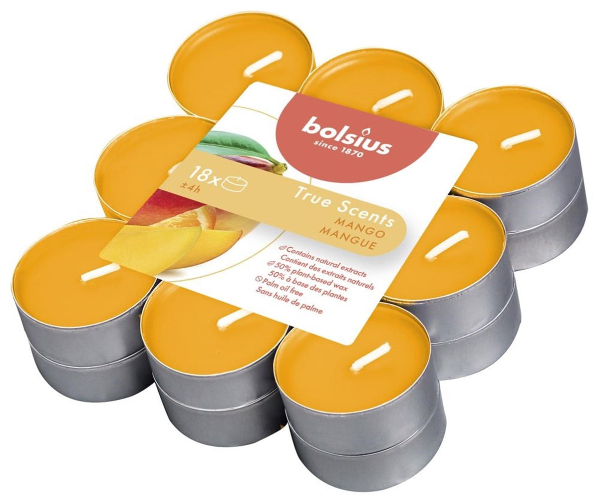 Podgrzewacze zapachowe Bolsius 18 sztuk mango