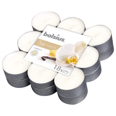 Bolsius True Scents zapachowe podgrzewacze waniliowe 4 godziny 18 sztuk